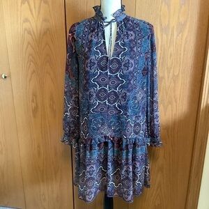 Amanda Uprichard Paisley Dress Sz-M